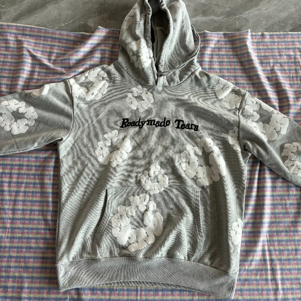 ReadyMade Tears Gray Graphic Hoodie